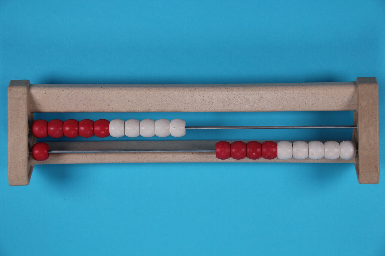11 beads on 20 bead rekenrek