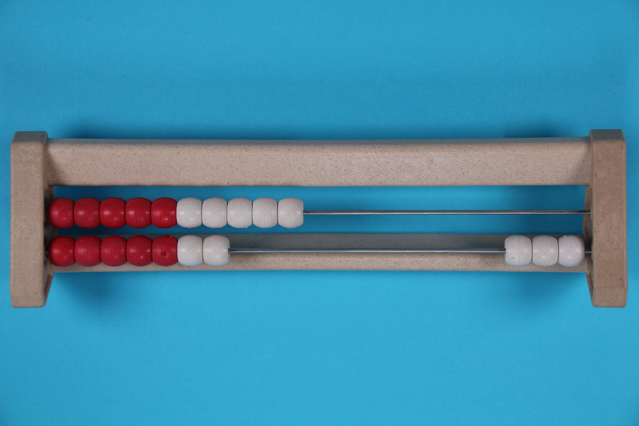 17 beads on 20 bead rekenrek