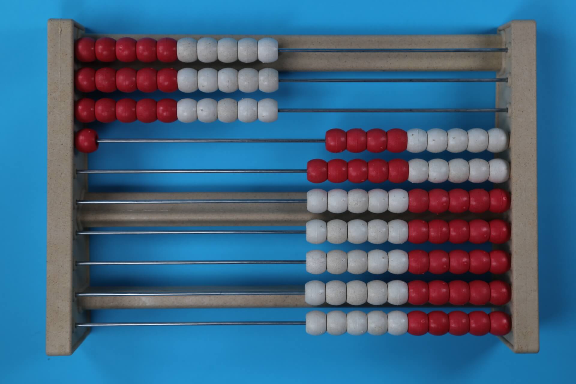 31 beads on a 100 bead rekenrek