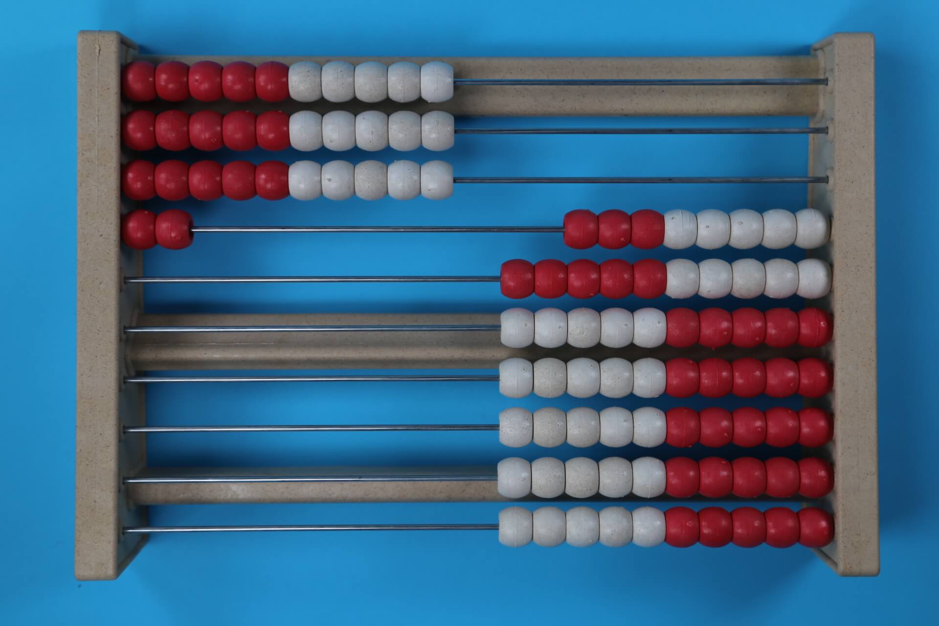 32 beads on a 100 bead rekenrek
