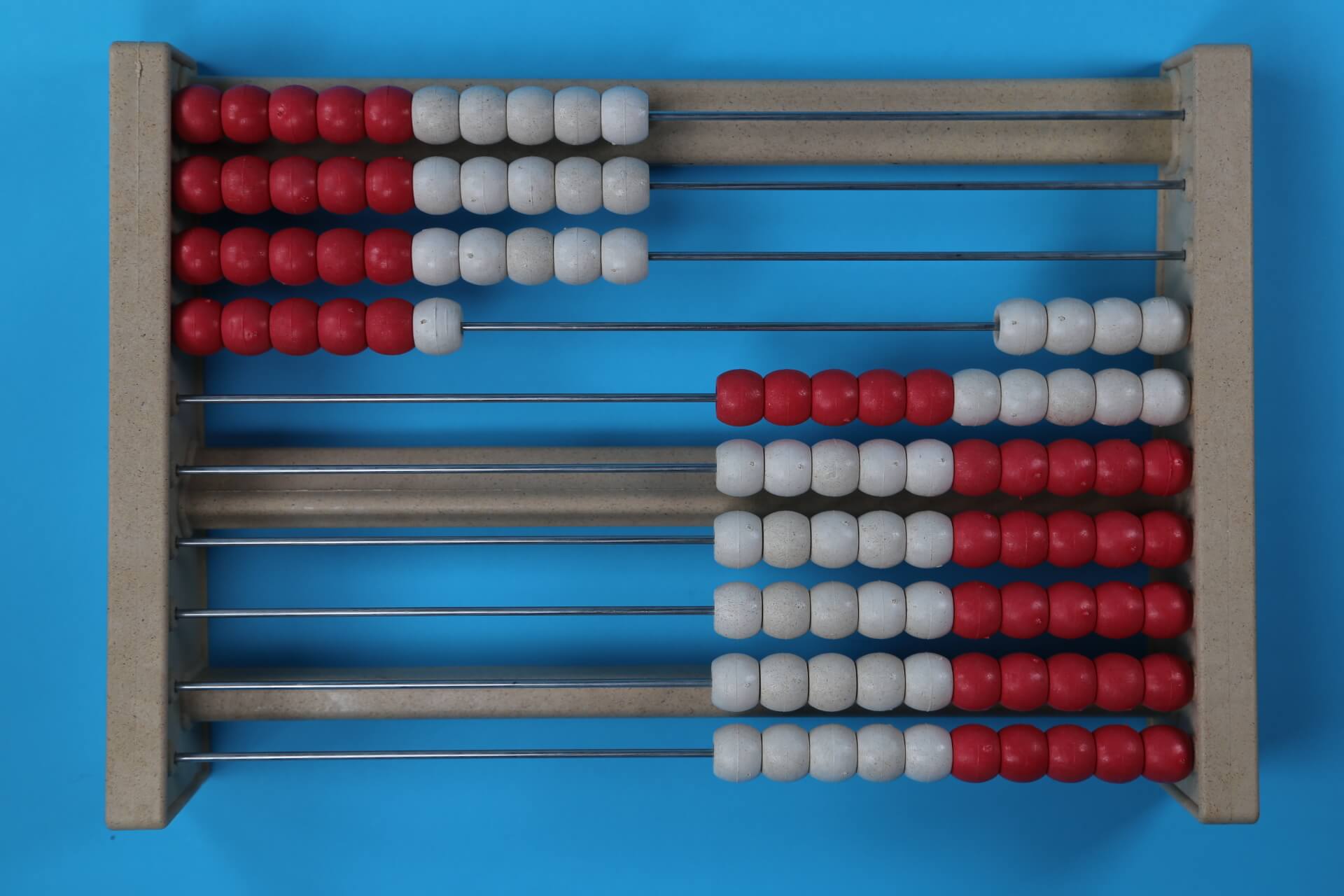 36 beads on a 100 bead rekenrek