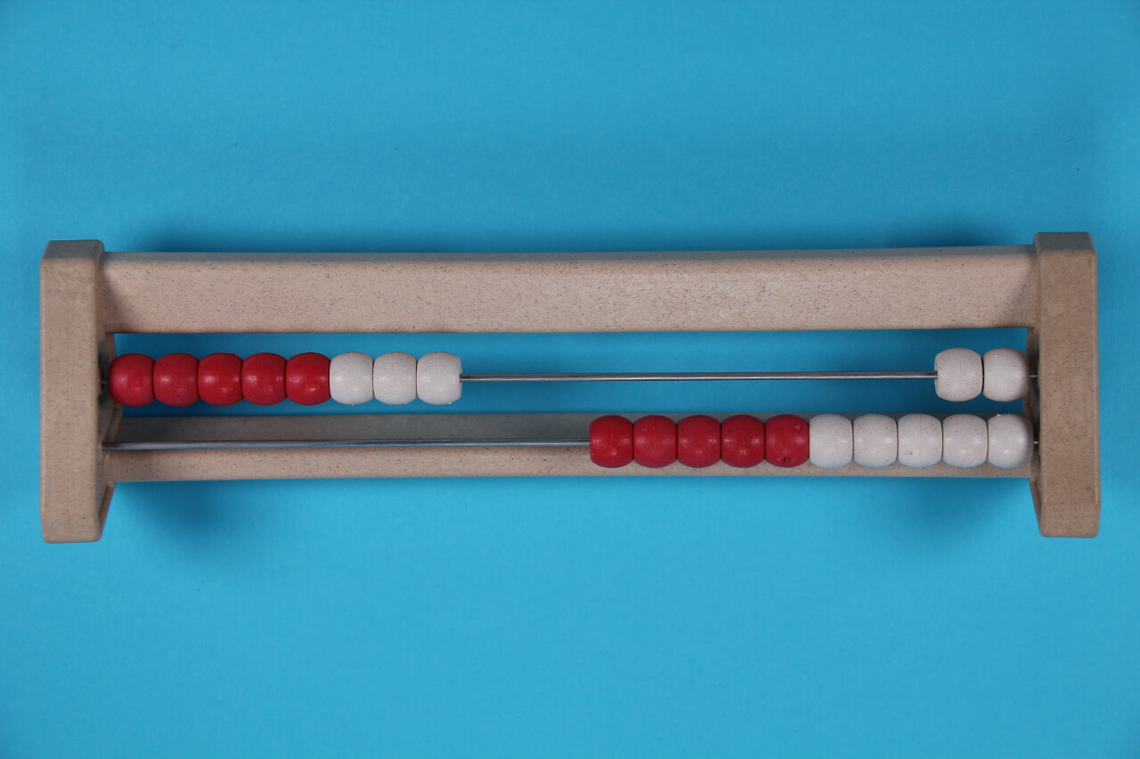 8 beads on 20 bead rekenrek